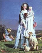 Brown, Ford Madox The Pretty Baa-Lambs oil painting on canvas